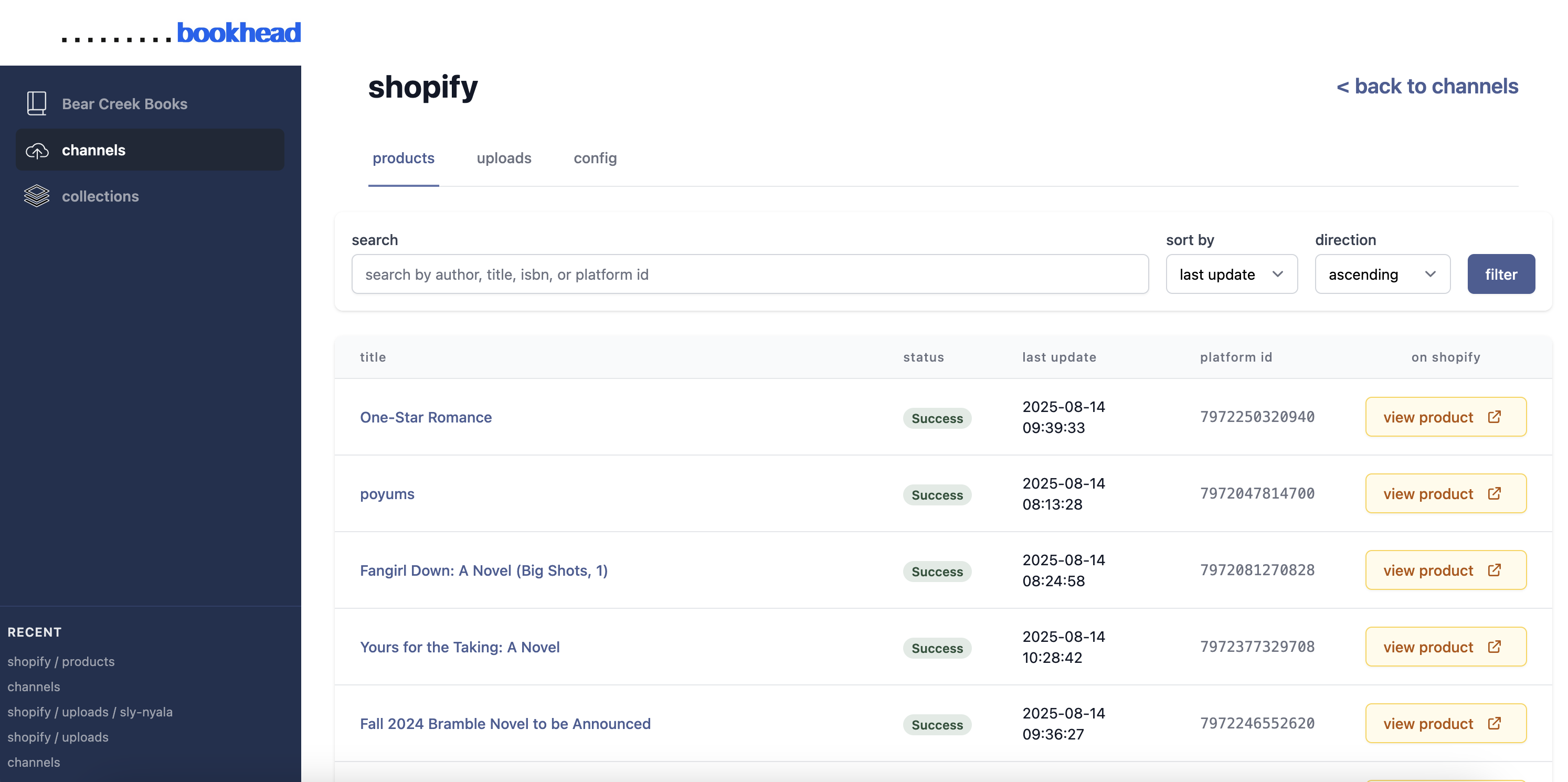 Demo of the add book admin interface